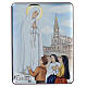 Bas-relief Our Lady of Fatima laminated picture 22x16 cm s1