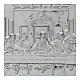 Picture of the Last Supper 16x35 cm laminated silver s2