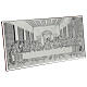 Picture of the Last Supper 16x35 cm laminated silver s3