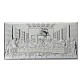 Last Supper Bas-relief 20x60 cm silver laminated s1