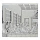 Last Supper Bas-relief 20x60 cm silver laminated s2