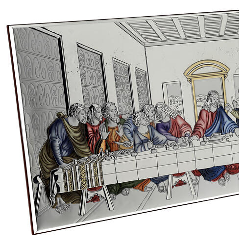 Bas-relief Last Supper colored laminated 20x60 cm 4