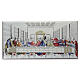Bas-relief Last Supper colored laminated 20x60 cm s1