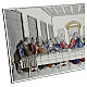 Bas-relief Last Supper colored laminated 20x60 cm s4
