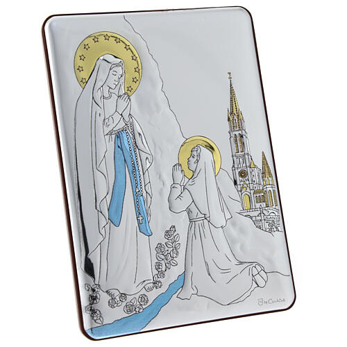 Reliefbild mit Silberbeschichtung – Heilige Familie, 6 × 4 cm 5