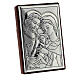 Holy Family bas-relief bilaminated silver 6x4 cm s2