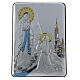 Holy Family bas-relief bilaminated silver 6x4 cm s4