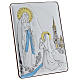 Holy Family bas-relief bilaminated silver 6x4 cm s5