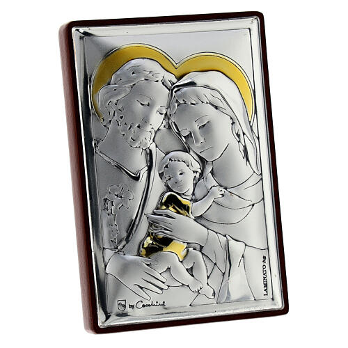 Quadro bicolore Natività 6x4 cm bilaminato 2