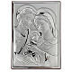 Bassorilievo Natività argentato bilaminato 11x8 cm s1