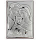Bas-relief Holy Family silver plated 11x8 cm s1