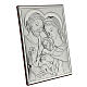 Bas-relief Holy Family silver plated 11x8 cm s2