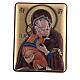 Bilaminate silver bas-relief, 2.5x2 in, Our Lady of Tenderness s1