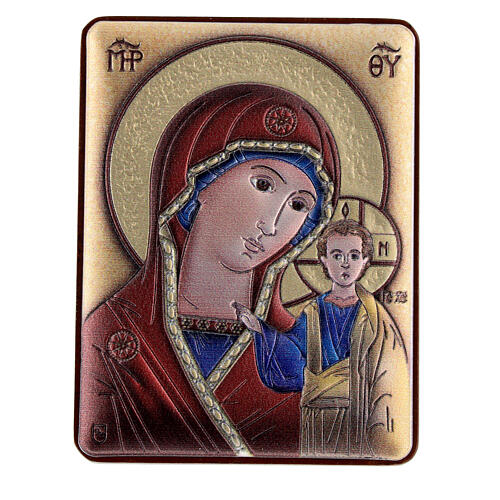 Cuadro bilaminado 6x5 cm Virgen Kazan 1