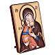 Bilaminate silver picture of Our Lady of Tenderness, 4x3 in s2