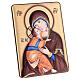 Coloured picture of Our Lady of Tenderness, silver bilaminate metal, 5.5x4 in s3