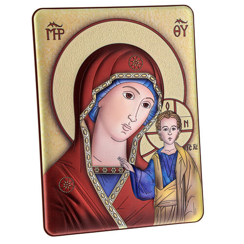 Quadro bilaminato Madonna di Kazan 22x16 cm 3