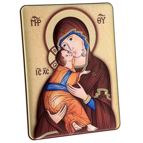Our Lady of Tenderness bilaminated bas-relief 22x16 cm 3