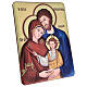 Laminated Holy Family icon picture 33x25 cm  s3