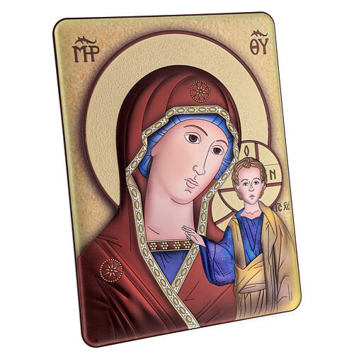 Bilaminate Lady of Kazan icon picture 33x25 cm 3