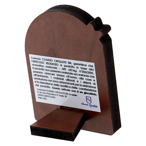 Reliefbild – Heilige Familie mit Ochse und Esel, 6 × 5 cm 3