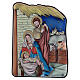 Quadro bilaminato Natività stalla Nazaret 10x7 cm s1
