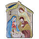 Bilaminate picture of the Nativity with angel, 5.5x4 in s1