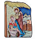 Picture of Holy Family Nativity stable Nazareth bilaminate 14x10 cm s1