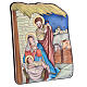 Picture of Holy Family Nativity stable Nazareth bilaminate 14x10 cm s3