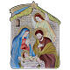 Bajorrelieve bilaminado Natividad cabaña Nazaret 21x16 cm s1