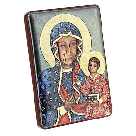 Bilaminate picture of Our Lady of Czestochowa, 4x3 in