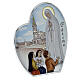 Bilaminate heart-shaped picture of Our Lady of Fatima, 6x5 in s2