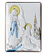 Bassorilievo Madonna di Lourdes 14x10 cm bilaminato s1