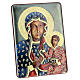 Bilaminate silver bas-relief of Our Lady of Czestochowa, 5.5x4 in s3