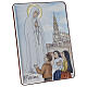 Bilaminate silver bas-relief of Our Lady of Fatima, 5.5x4 in s2