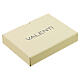 San Giorgio icona bilaminato argento decori oro Valenti Argenti 20x12 cm s3