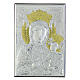 Our Lady of Czestochowa, silver bilaminate icon, golden details and stones, Valenti, 10x8 in s1