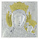 Our Lady of Czestochowa, silver bilaminate icon, golden details and stones, Valenti, 10x8 in s2