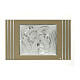 Quadro Sacra Famiglia tortora bilaminato Valenti Argenti 40x70 cm s1