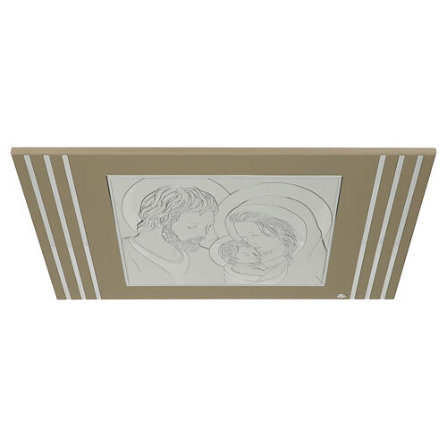 Bild Heilige Familie – Bilaminat, Holz taupefarben, Valenti Argenti, 50 × 80 cm 3