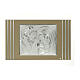 Holy Family image, silver bilaminate on dove-grey wood, Valenti Argenti, 20x31.5 in s1