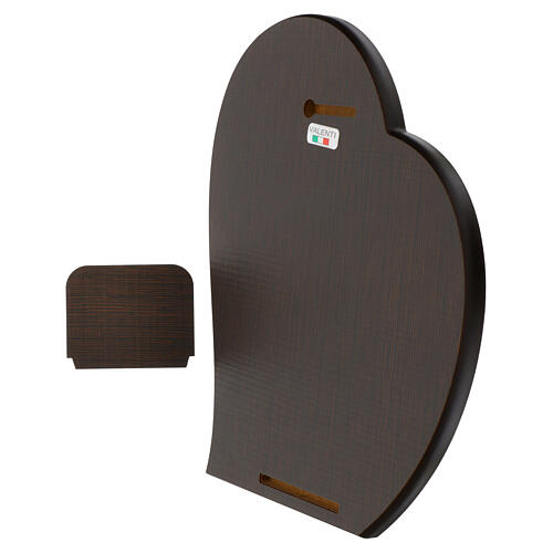 Reliefbild mit Silberbeschichtung – Unsere Liebe Frau von Guadalupe, Herzform 6 × 5 cm, Valenti 2