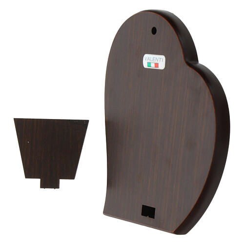 Bild Gottesmutter von Guadalupe – Herzform, Bilaminat silber- und goldfarben, Valenti Argenti, 15 × 12 cm 2