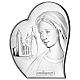 Our Lady of Medjugorje, silver bilaminate, 8x6 in, Valenti Argenti s1