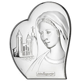 Matka Boska z Medjugorje, dwuwarstwowe srebro, 20x16cm, Valenti Argenti