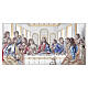 Last Supper bilaminate in color 12x20 cm Valenti Argenti s1