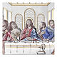 Leonardo's Last Supper in colored bilaminate Valenti Argenti 15x25 cm s2