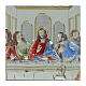 Cuadro Última Cena bilaminado coloreado marco oro Valenti 40x70 cm s2