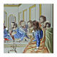 Cuadro Última Cena bilaminado coloreado marco oro Valenti 40x70 cm s5
