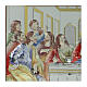 Tableau Cène bilaminé coloré tableau or Valenti 40x70 cm s4